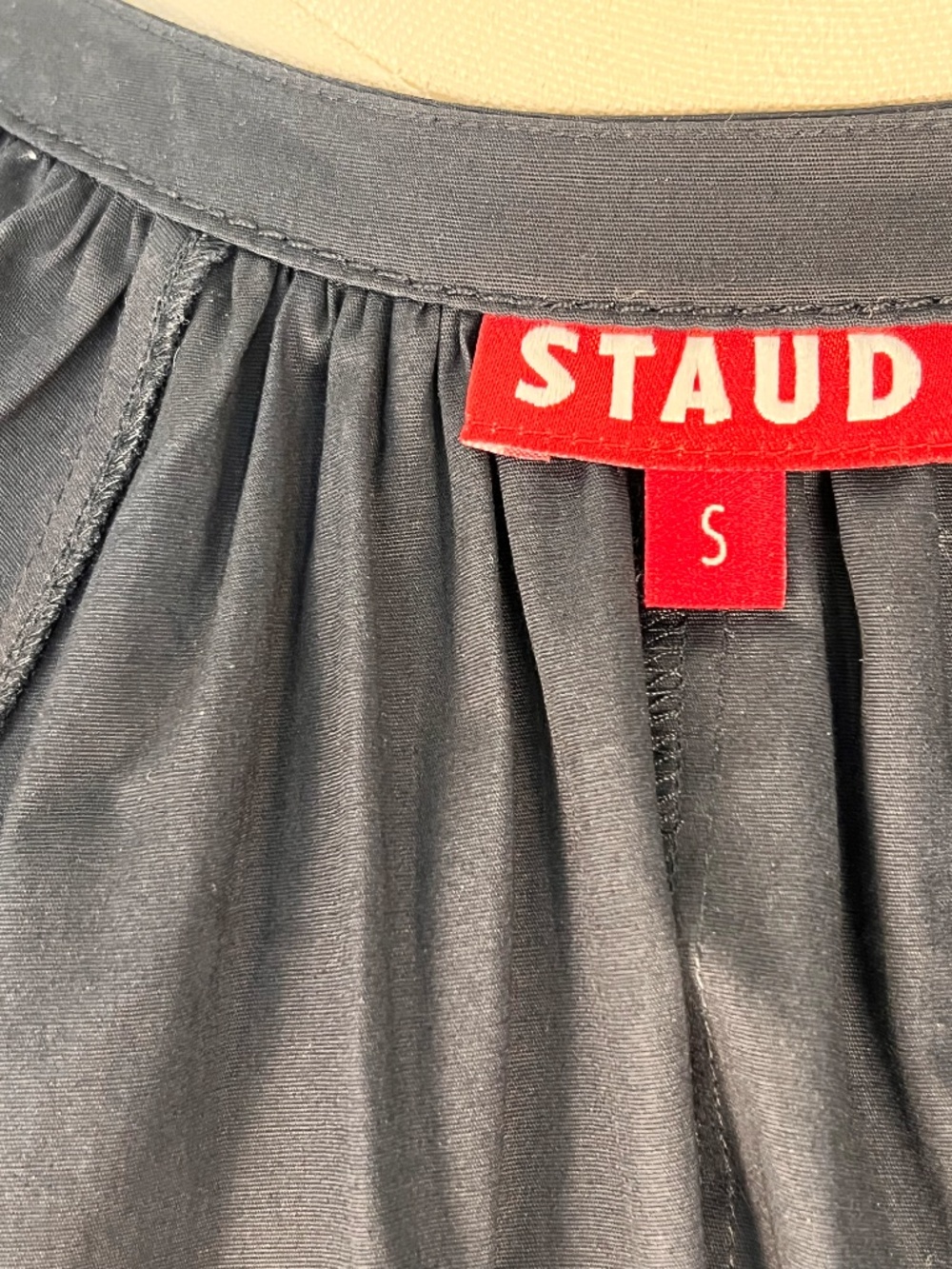 STAUD - Crewneck Black Mini Dress - Size 0 - Picture 4 of 5